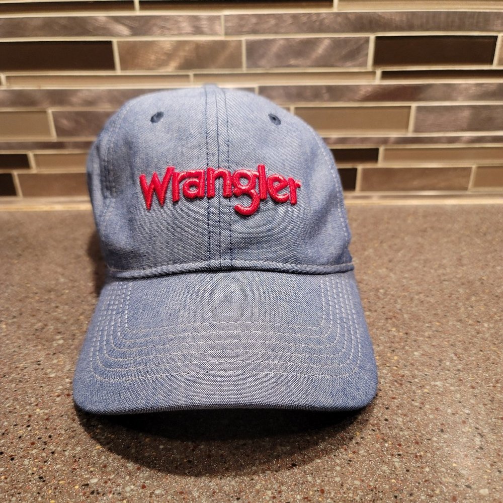 NWOT Wrangler Adjustable (Denim Style) Hat 100% Cotton
